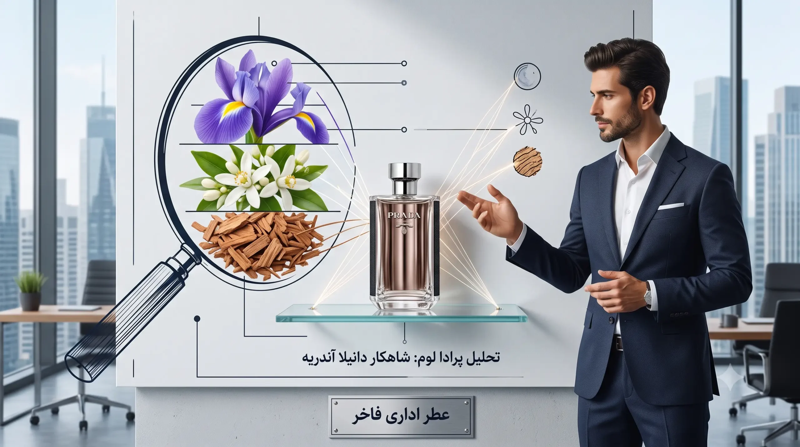 پرادا لوم (Prada L’Homme)؛ زنبق، تمیزی مطلق و کمالِ استایل آفیس