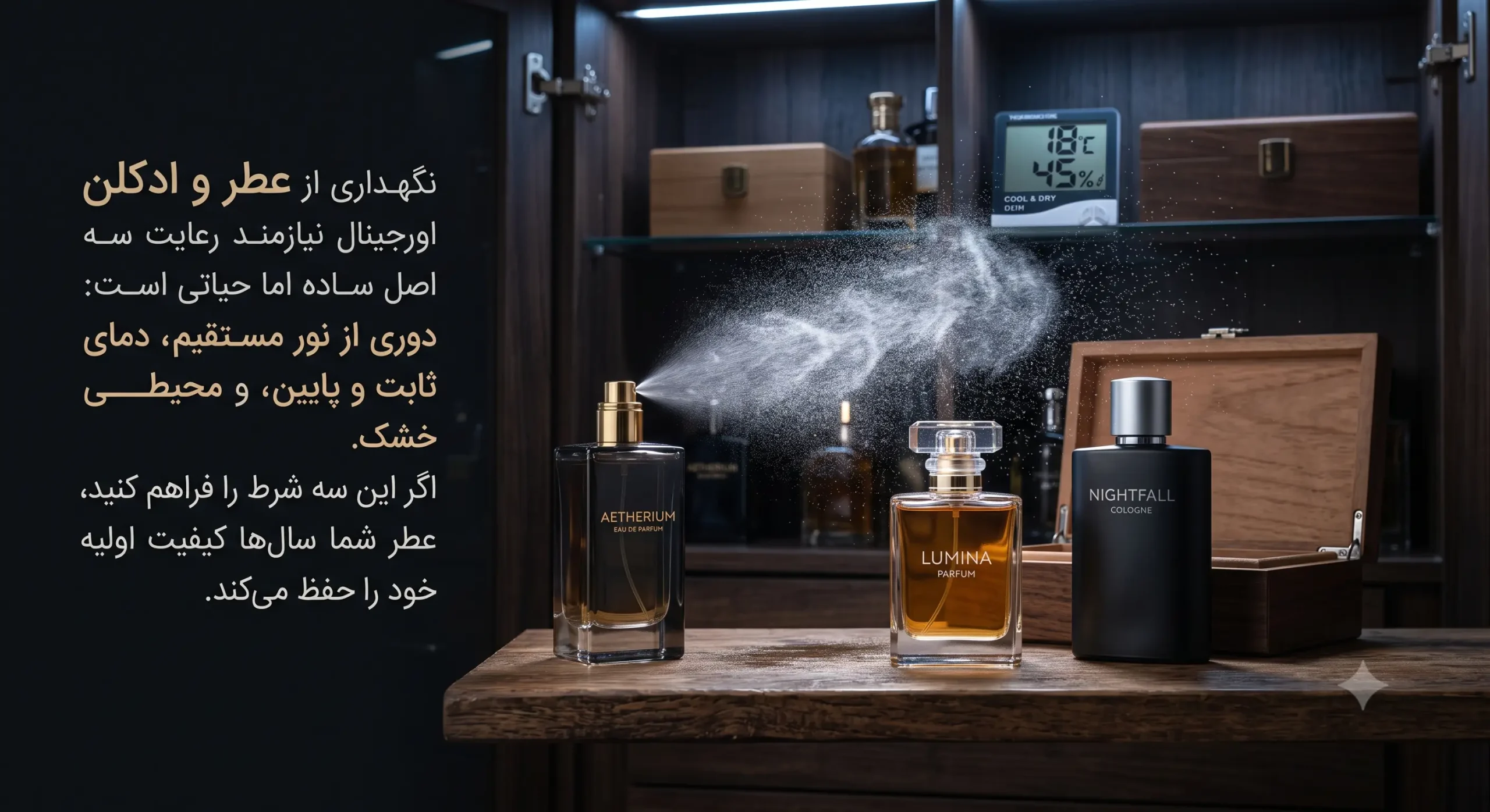 چگونه از عطر و ادکلن اورجینال نگهداری کنیم تا فاسد نشود؟