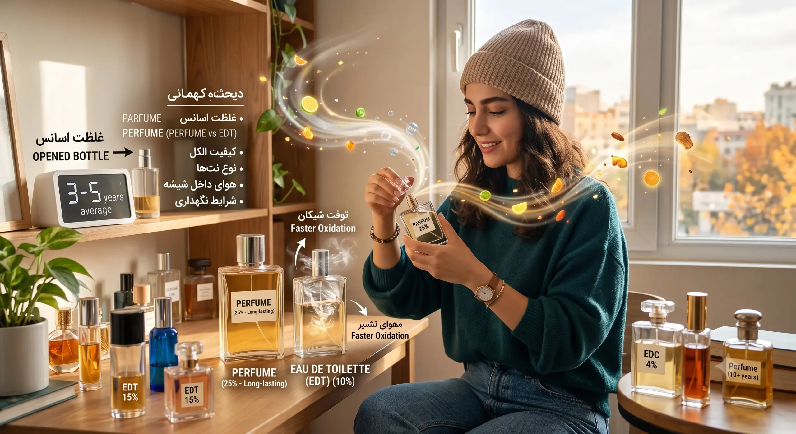 عمر عطر باز شده