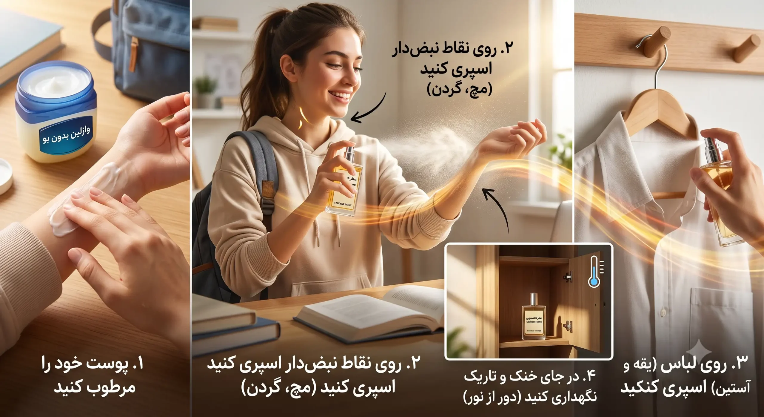راهکارهای افزایش ماندگاری عطر در هزینهی محدود