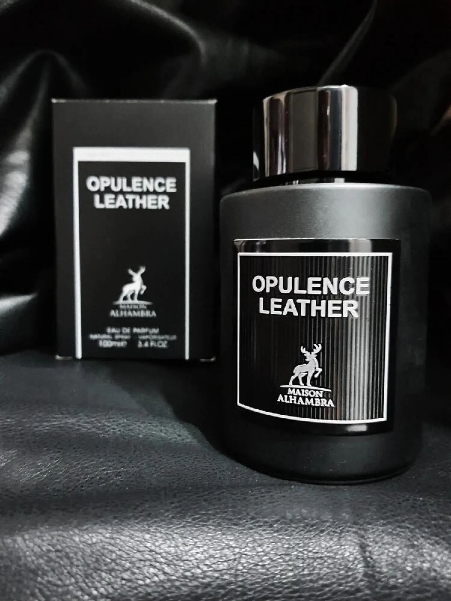 عطر ادکلن الحمبرا اوپولنس لدر ( امبر لدر) | Maison Alhambra Amber Leather