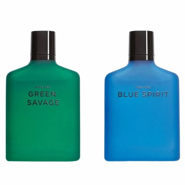 عطر ادکلن زارا دوقلو بلو من اسپریت و گرین ساواج| ZARA MAN GREEN SAVAGE + BLUE SPIRIT