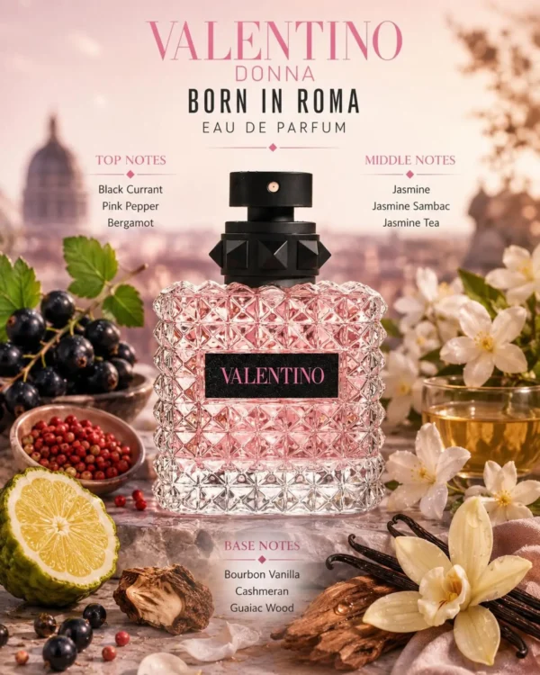 عطر ادکلن والنتینو دونا بورن این روما | Valentino Valentino Donna Born In Roma