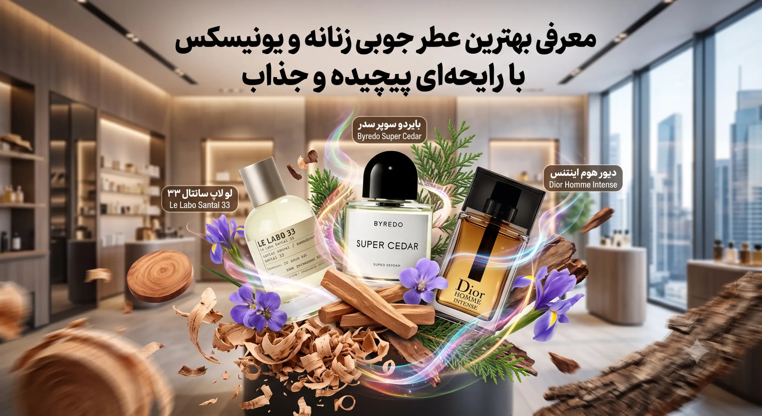 معرفی بهترین عطرهای چوبی زنانه و یونیسکس